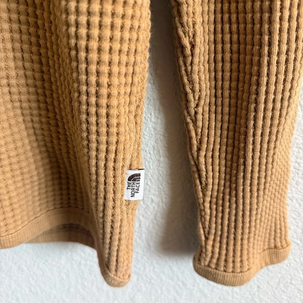 The North Face Waffle Knit Cotton Long Sleeve Shirt XL Hiking Outdoors